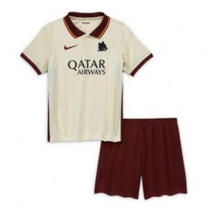 Camisetas fútbol AS Roma Niños 2ª equipación 2020 21 – Manga Corta(Incluye pantalones cortos)