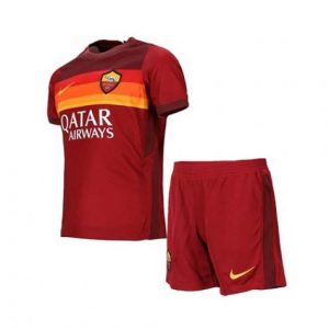 Camisetas fútbol AS Roma Niños 1ª equipación 2020 21 – Manga Corta(Incluye pantalones cortos)