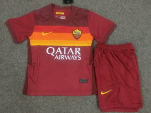 Camisetas fútbol AS Roma Niños 1ª equipación 2021 – Manga Corta(Incluye pantalones cortos)