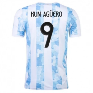 Camisetas Argentina Camisetas Sergio Kun Agüero 9 1ª equipación 20-21 – Manga Corta