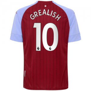 Camisetas de fútbol Aston Villa Jack Grealish 10 1ª equipación 2020 21 – Manga Corta