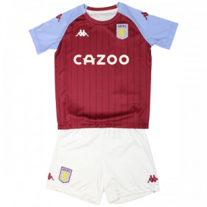 Camisetas fútbol Aston Villa Niños 1ª equipación 2021 – Manga Corta(Incluye pantalones cortos)