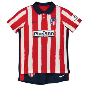 Camisetas fútbol Atlético Madrid Niños 1ª equipación 2021(Incluye pantalones cortos)