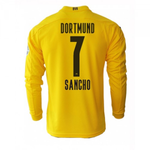 Camisetas de fútbol BVB Borussia Dortmund Jadon Sancho 7 1ª equipación 2020 21 – Manga Larga