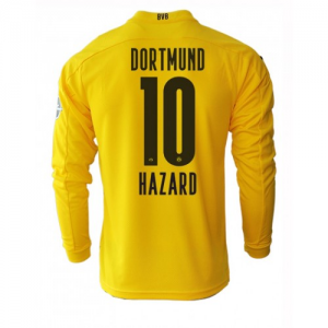 Camisetas de fútbol BVB Borussia Dortmund Thorgan Hazard 10 1ª equipación 2020 21 – Manga Larga