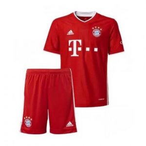 Camisetas fútbol FC Bayern München Niños 1ª equipación 2020 21 – Manga Corta(Incluye pantalones cortos)