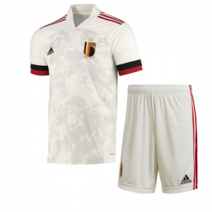 Camisetas fútbol Bélgica Niños 2ª equipación Eurocopa 2020 – Manga Corta(Incluye pantalones cortos)