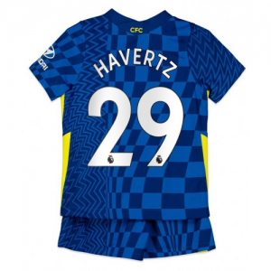 Camisetas fútbol Chelsea Kai Havertz 29 Niños 1ª equipacións 2021 22 – Manga Corta(Incluye pantalones cortos)