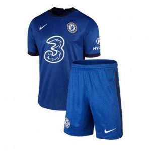 Camisetas fútbol Chelsea Niños 1ª equipación 2020 21 – Manga Corta(Incluye pantalones cortos)
