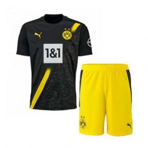Camisetas fútbol Dortmund Niños 2ª equipación 2020 21 – Manga Corta(Incluye pantalones cortos)