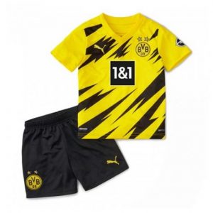 Camisetas fútbol Dortmund Niños 1ª equipación 2020 21 – Manga Corta(Incluye pantalones cortos)