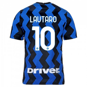 Camisetas de fútbol Inter Milan Lautaro Martinez 10 1ª equipación 2020 2021 – Manga Corta