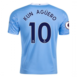 Camisetas de fútbol Manchester City Sergio Agüero 10 1ª equipación 2020 21 – Manga Corta