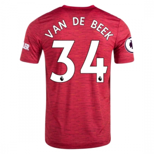 Camisetas de fútbol Manchester United Donny van de Beek 34 1ª equipación 2020 21 – Manga Corta