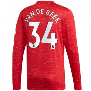 Camisetas de fútbol Manchester United Donny van de Beek 34 1ª equipación 2020 21 – Manga Larga