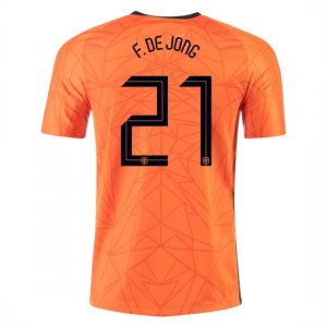 Camisetas Países Bajos Frenkie de Jong 21 1ª equipación Eurocopa 2020 – Manga Corta