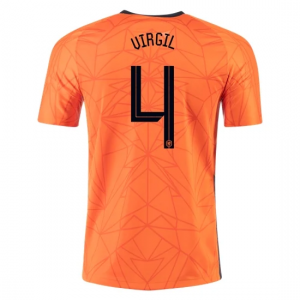 Camisetas Países Bajos Virgil van Dijk 4 1ª equipación Eurocopa 2020 – Manga Corta