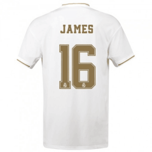 Camisetas de fútbol baratas Real Madrid James Rodríguez 16 1ª equipación 2019 20 – Manga Corta