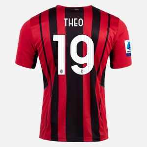 Camisetas fútbol AC Milan Theo Hernandez 19 1ª equipación 2021/22 – Manga Corta