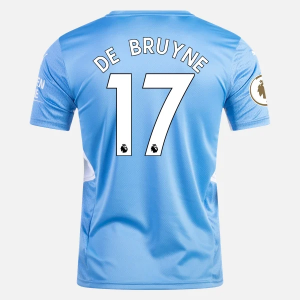 Camisetas de fútbol baratas Manchester City Kevin De Bruyne 17 1ª equipación 2021 2022 – Manga Corta