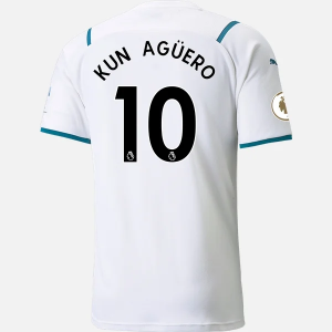 Camisetas de fútbol baratas Manchester City Sergio Agüero 10 2ª equipación 2021 2022 – Manga Corta