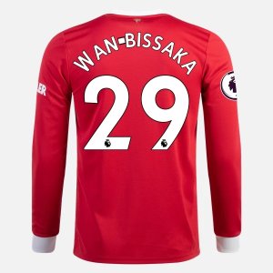 Camisetas fútbol Manchester United Aaron Wan Bissaka 29 1ª equipación 2021/22 – Manga Larga
