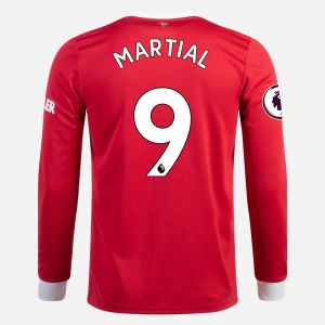 Camisetas de fútbol baratas Manchester United Anthony Martial 9 1ª equipación 2021 2022 – Manga Larga
