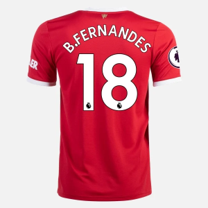 Camisetas fútbol Manchester United Bruno Fernandes 18 1ª equipación 2021/22 – Manga Corta