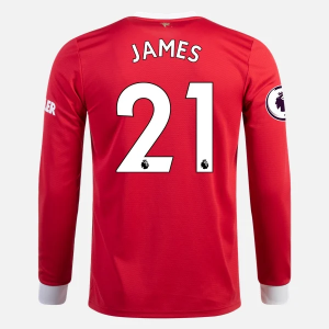Camisetas fútbol Manchester United Daniel James 21 1ª equipación 2021/22 – Manga Larga