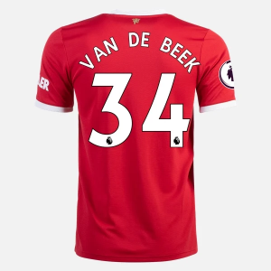 Camisetas fútbol Manchester United Donny Van de Beek 34 1ª equipación 2021/22 – Manga Corta
