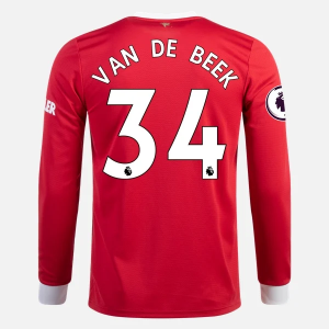 Camisetas fútbol Manchester United Donny Van de Beek 34 2021/22 – Manga Larga