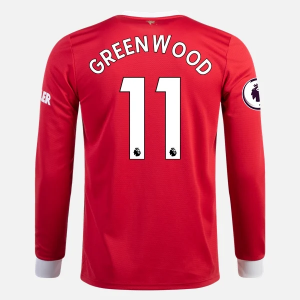 Camisetas fútbol Manchester United Mason Greenwood 11 1ª equipación 2021/22 – Manga Larga