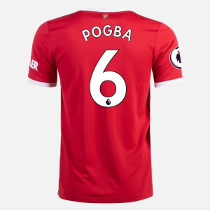 Camisetas de fútbol baratas Manchester United Paul Pogba 6 1ª equipación 2021 2022 – Manga Corta