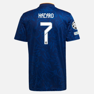 Camisetas de fútbol baratas Real Madrid Eden Hazard 7 2ª equipación adidas 2021 2022 – Manga Corta