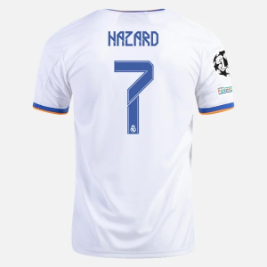 Camisetas de fútbol baratas Real Madrid Eden Hazard 7 1ª equipación adidas 2021 2022 – Manga Corta