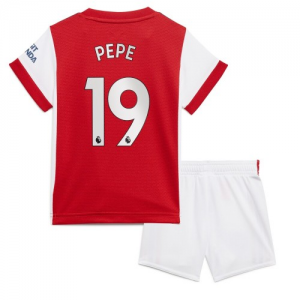 Camisetas de fútbol Arsenal Nicolas Pepe 19 1ª equipación Niños 2021 2022 – Manga Corta
