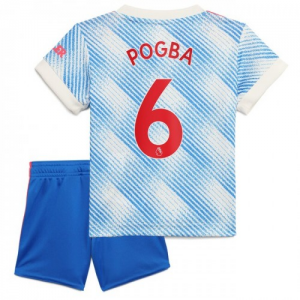 Camisetas de fútbol Manchester United Pogba 6 2ª equipación Niños 2021 2022 – Manga Corta