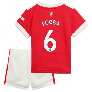 Camisetas de fútbol Manchester United Pogba 6 1ª equipación Niños 2021 2022 – Manga Corta