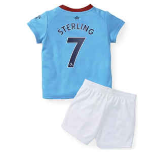 Camisetas de fútbol Manchester City Sterling 7 Niños 1ª equipación 2022/23 – Manga Corta