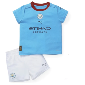 Camisetas de fútbol Manchester City De Bruyne 17 Niños 1ª equipación 2022/23 – Manga Corta