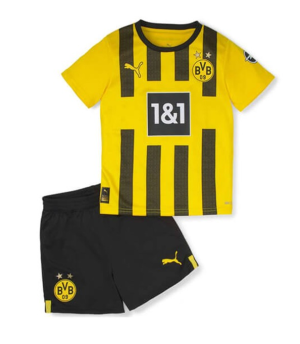 Camisetas de fútbol Borussia Dortmund Niños 1ª equipación 2022/23 – Manga Corta