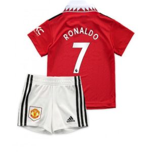 Camisetas de fútbol Manchester United Cristiano Ronaldo 7 Niños 1ª equipación 2022/23 – Manga Corta