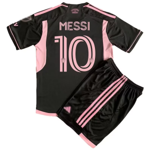 Camisetas de fútbol Inter Miami CF Messi 10  Niños 2ª equipación 2023-2024 – Manga Corta
