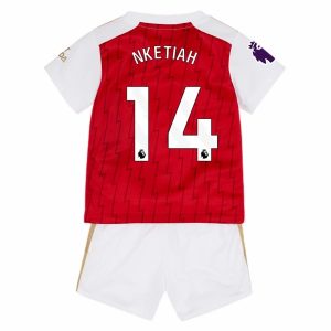Camisetas de fútbol Arsenal Nketiah 14 Niños 1ª equipación 2023 2024 – Manga Corta