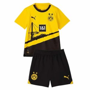 Camisetas de fútbol BVB Borussia Dortmund Niños 1ª equipación 2023 2024 – Manga Corta