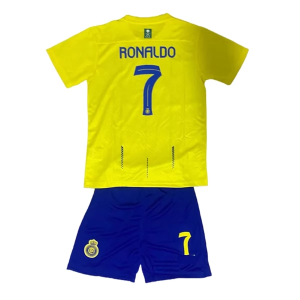 Camisetas de fútbol  Al-Nassr FC Ronaldo 7 Niños 1ª equipación 2023-24