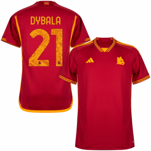 Camisetas fútbol AS Roma Paulo Dybala 21 1ª equipación 2023-24 – Manga Corta